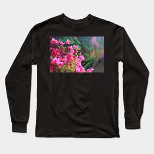 Hot pink Bougainvillea Long Sleeve T-Shirt